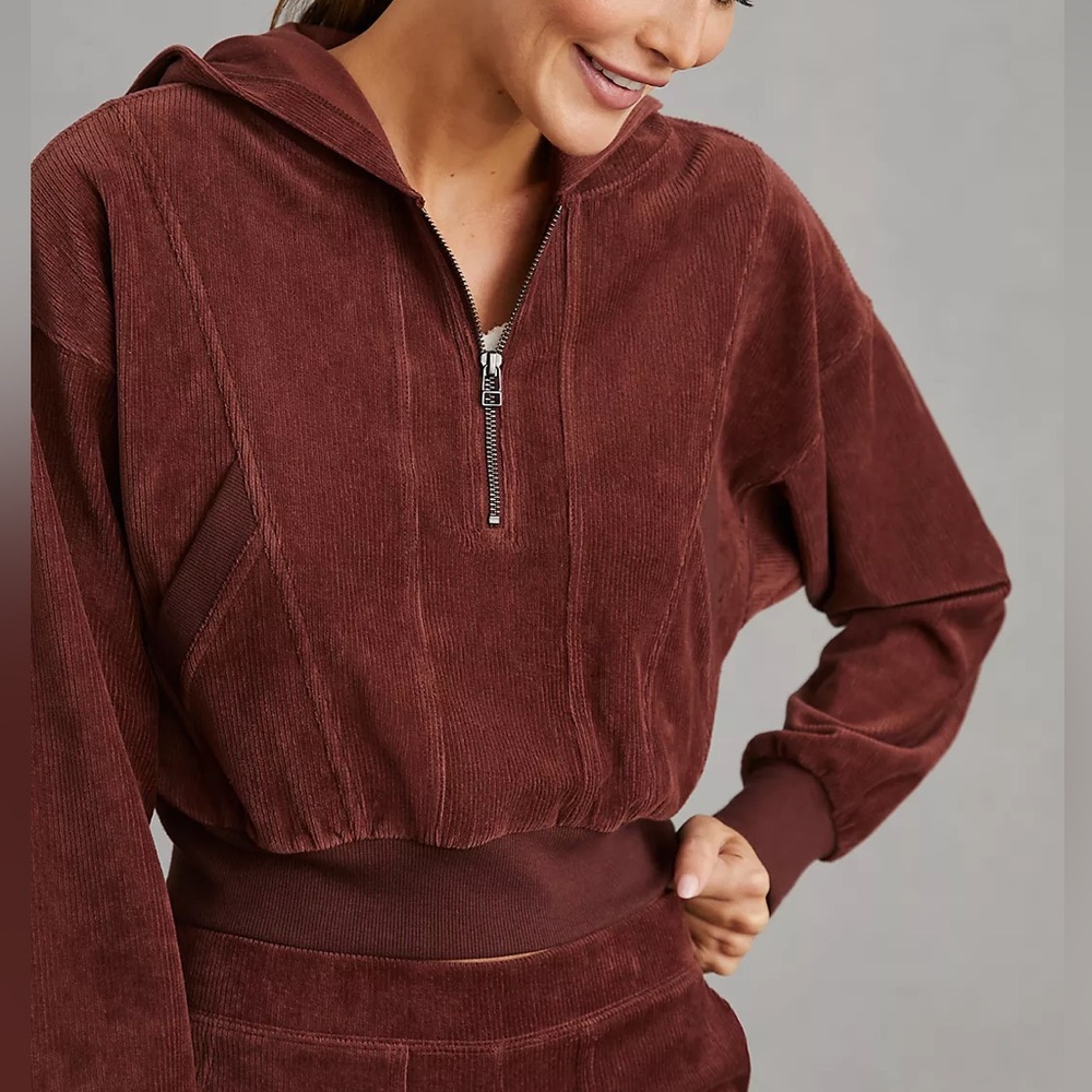 Daily Practice by Anthropologie Velour Corduroy Hoodie medium